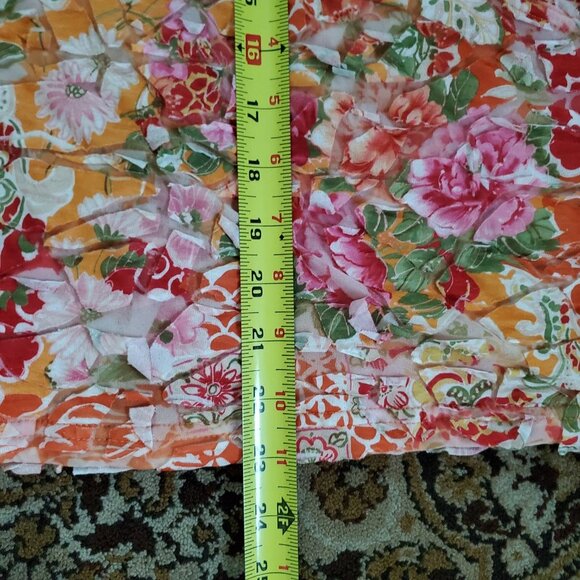 SNO SKINS  Floral V-neck Mock Wrap Exta Large Made in USA - Picture 15 of 16